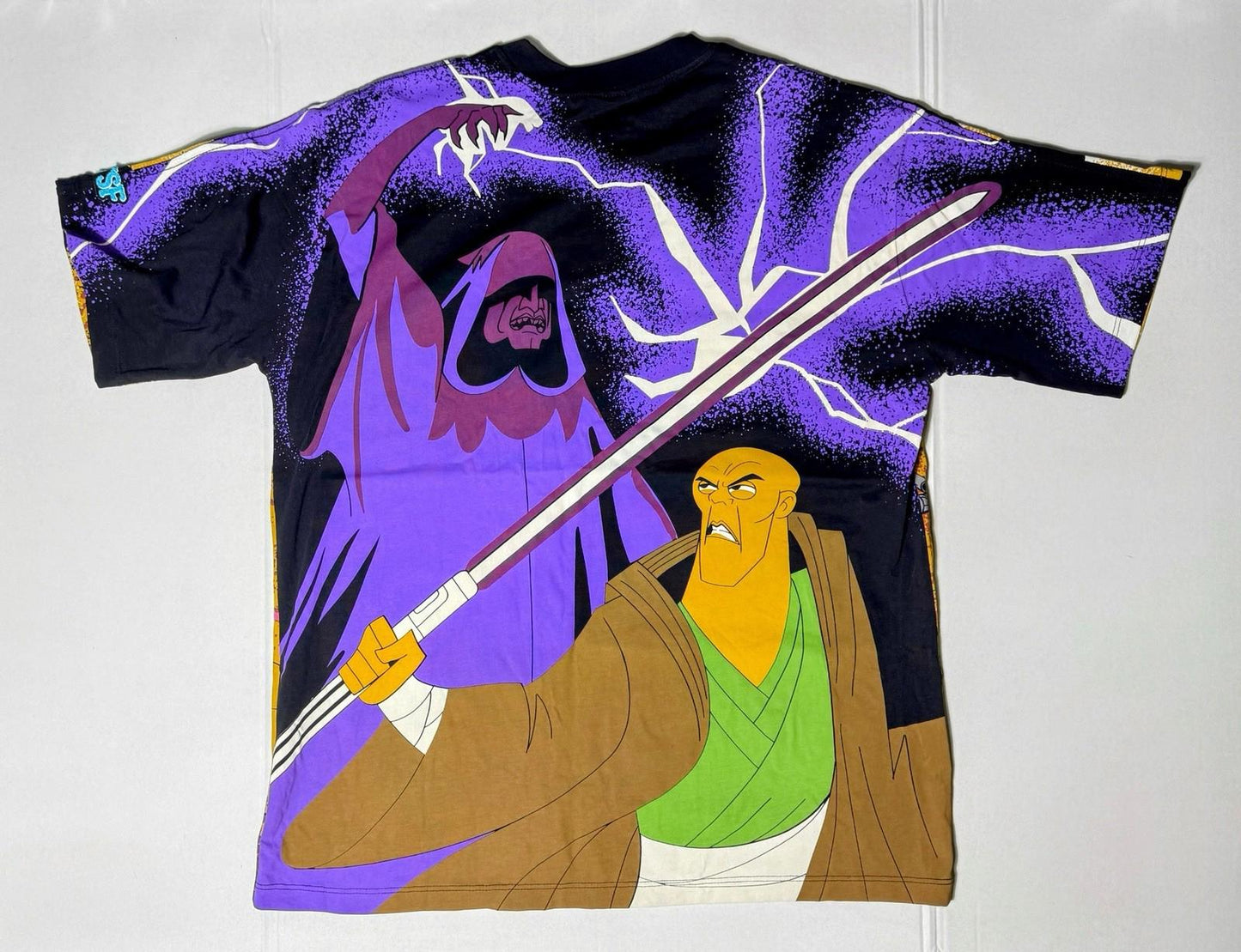 Vintage Inspired Star Wars Prequels Master Windu AOP Shirt XL The Shirt Farm Num