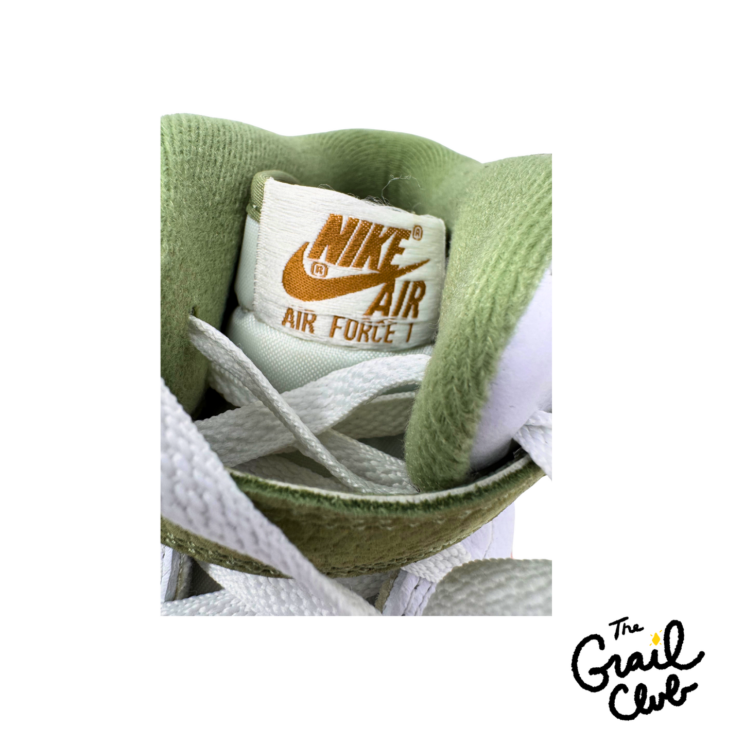 Nike Air Force 1 Mid QS 'Oil Green Orange' DQ3505-100 10.5M