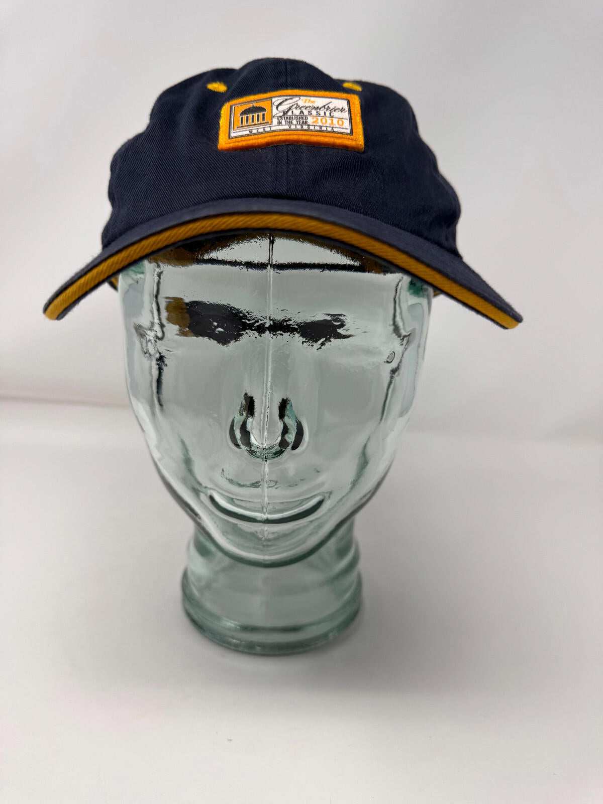 The Greenbrier Classic 2010 Blue and Gold Hat Ahead Golf PGA Tour RARE Fast Ship