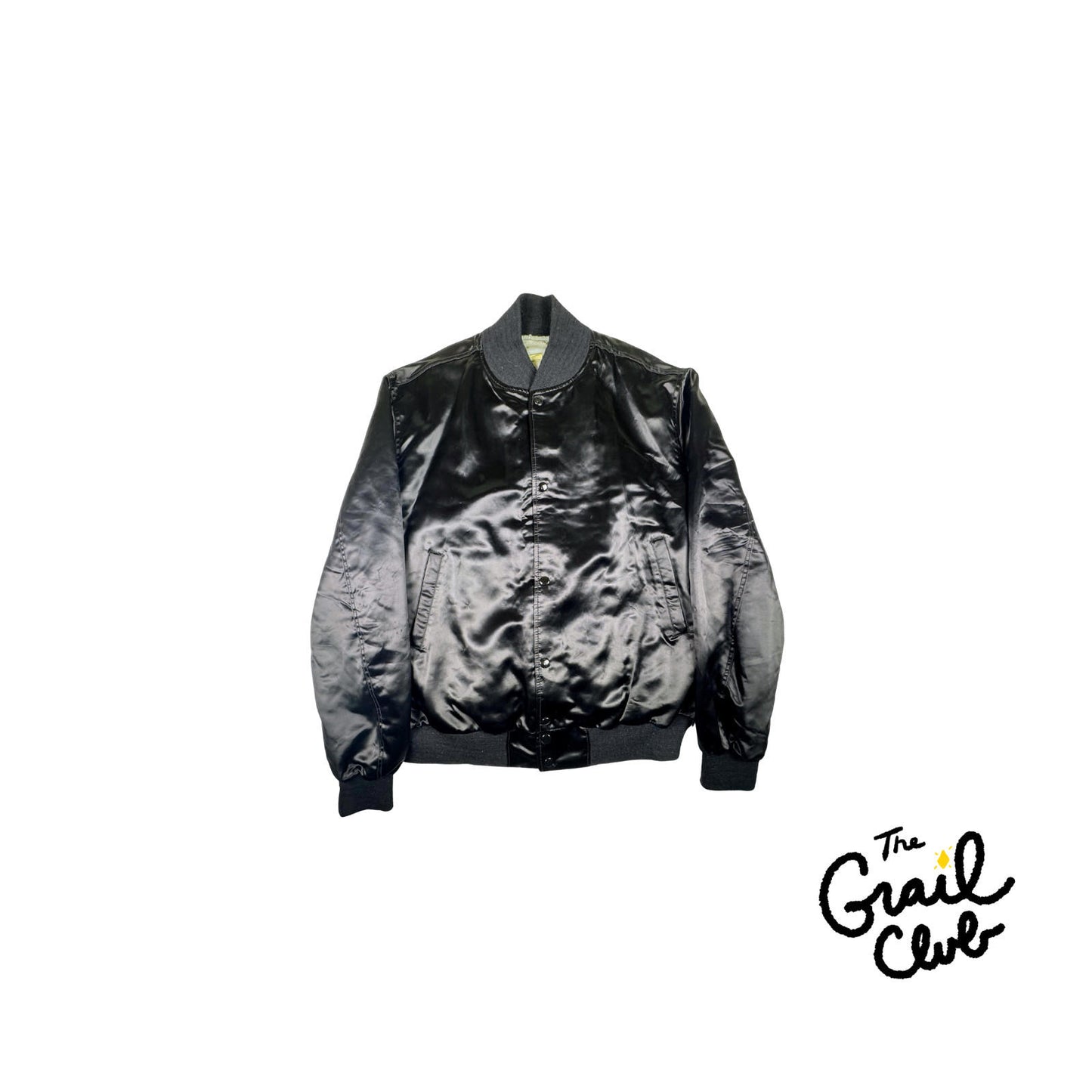 1980s MTV Employee Satin Bomber Jacket