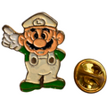 Vintage 1988 Nintendo Luigi Mario Bros Enamel Pin Super Mario - Free Shipping