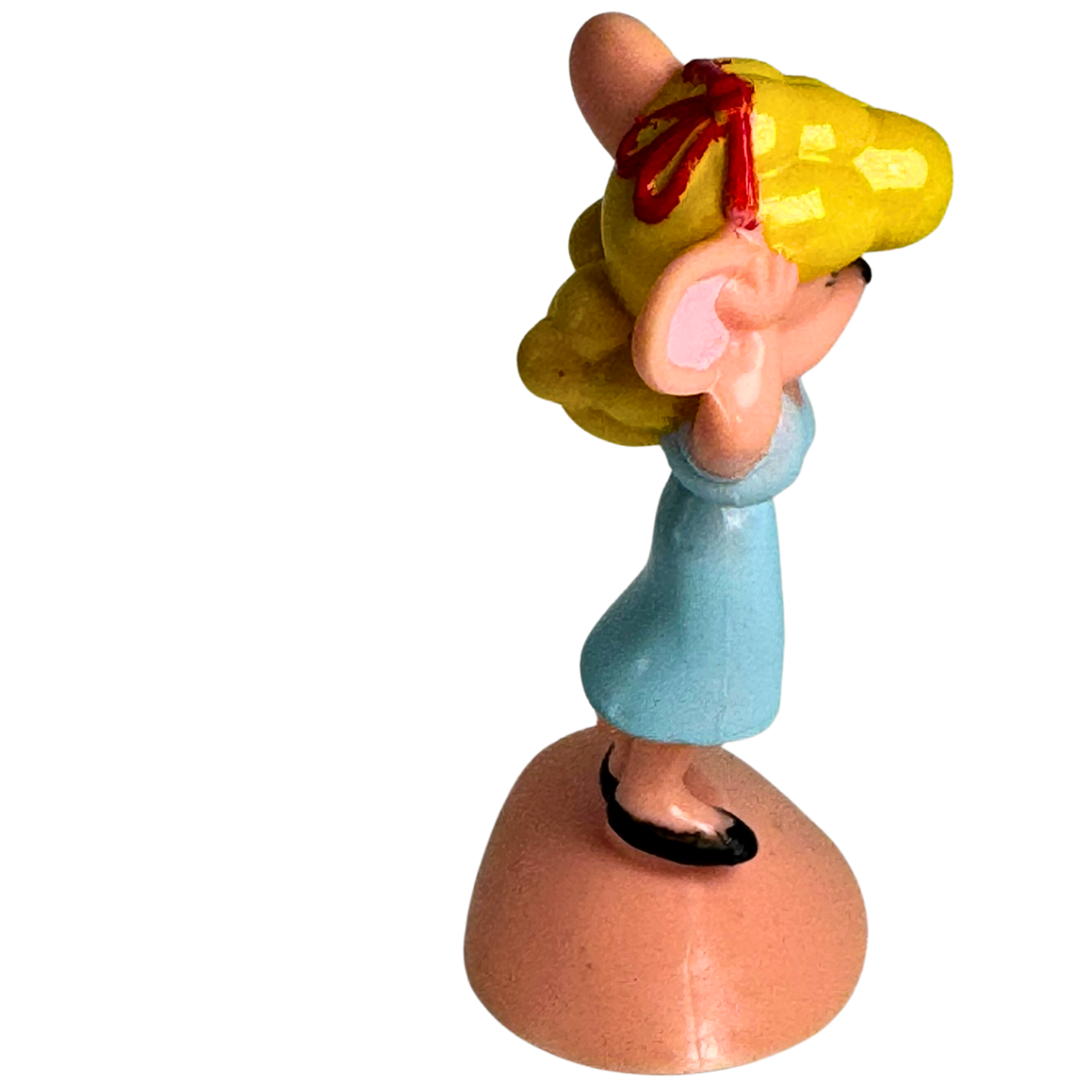 Mighty Mouse PEARL PUREHEART Suction Cup Toy Loose 3" Figure 1989 Viacom Wendys