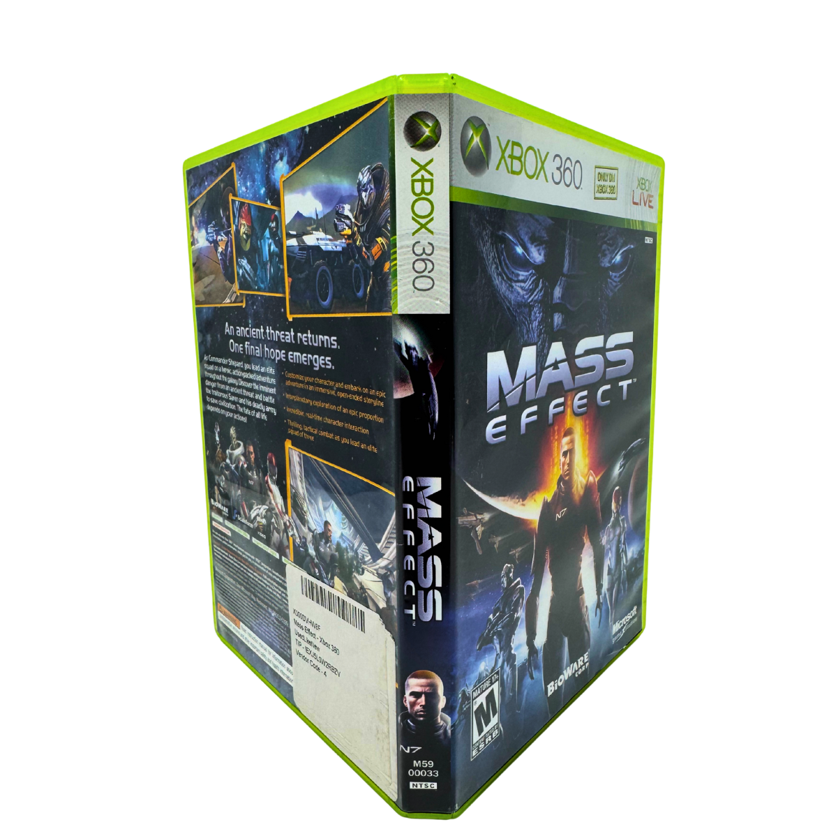 Mass Effect (Microsoft Xbox 360, 2007) - Case & Manual Only, No Game - Free Ship