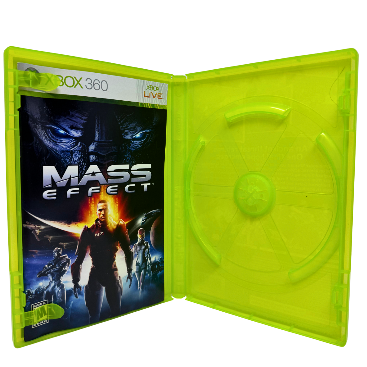 Mass Effect (Microsoft Xbox 360, 2007) - Case & Manual Only, No Game - Free Ship
