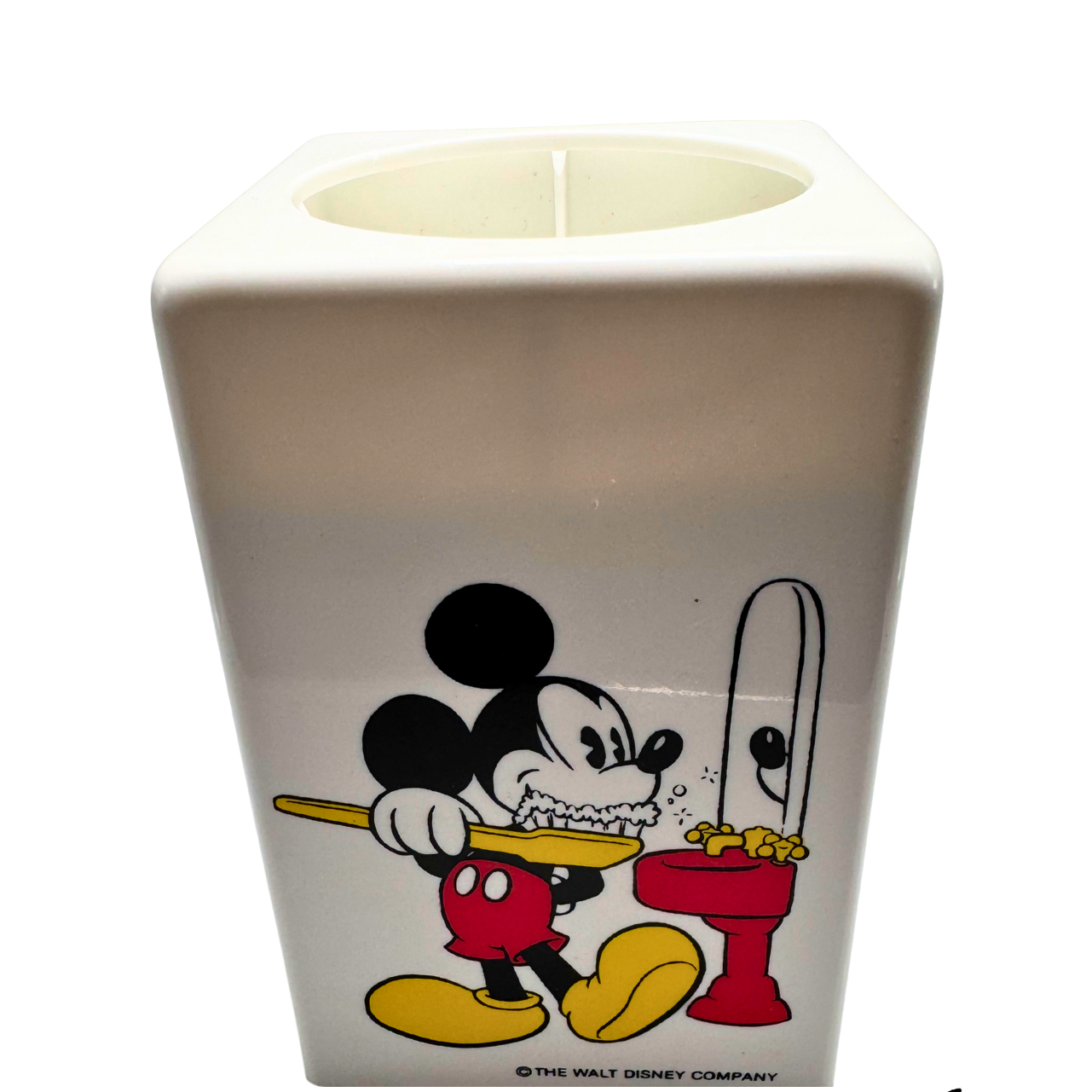 1987 Dixie Cup Mickey Mouse Bathroom Cup Dispenser - CHIPPED - Free Shipping