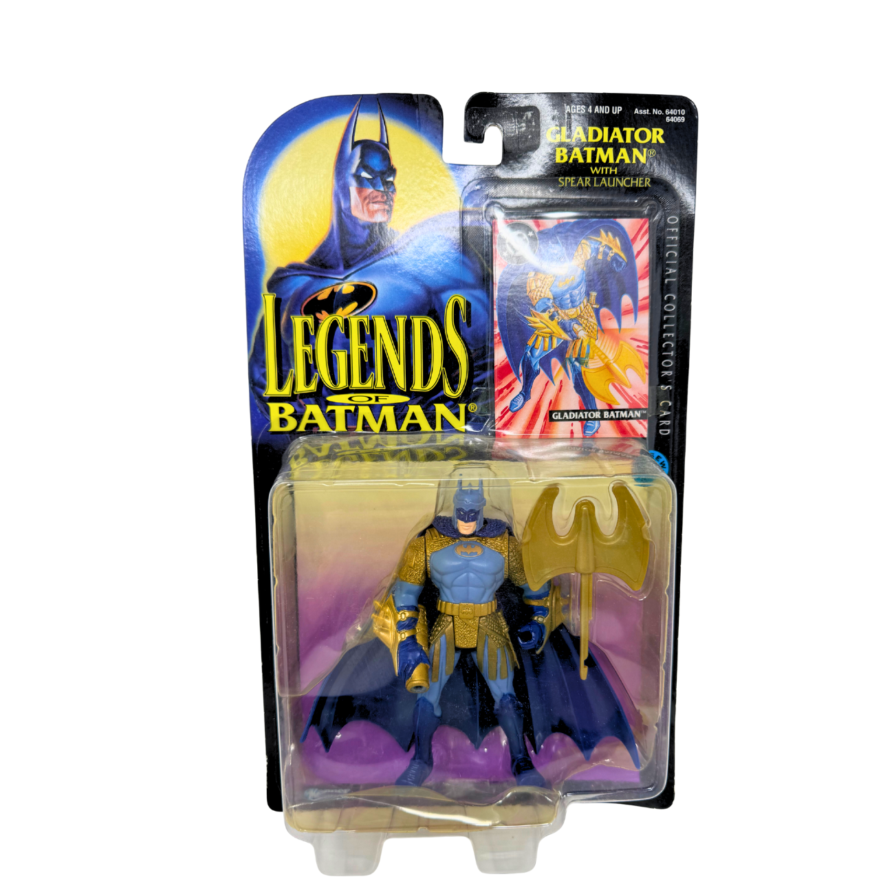 NEW 1995 Kenner Legends of Batman Gladiator with Spear Launcher - Free Shipping