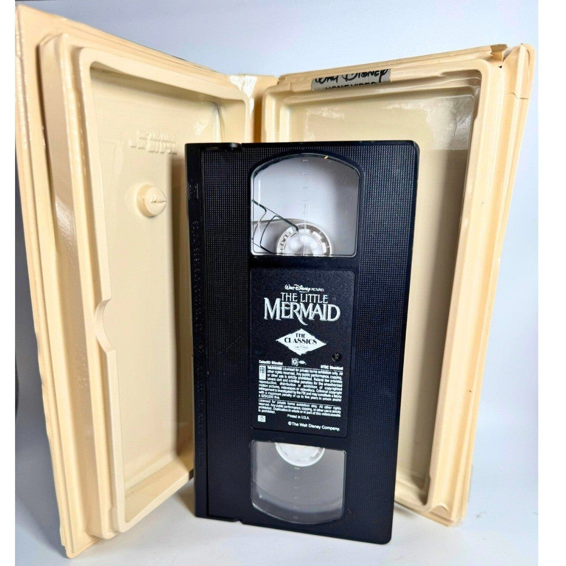 Walt Disney The Little Mermaid VHS The Classics Original Banned Cover Art 1990