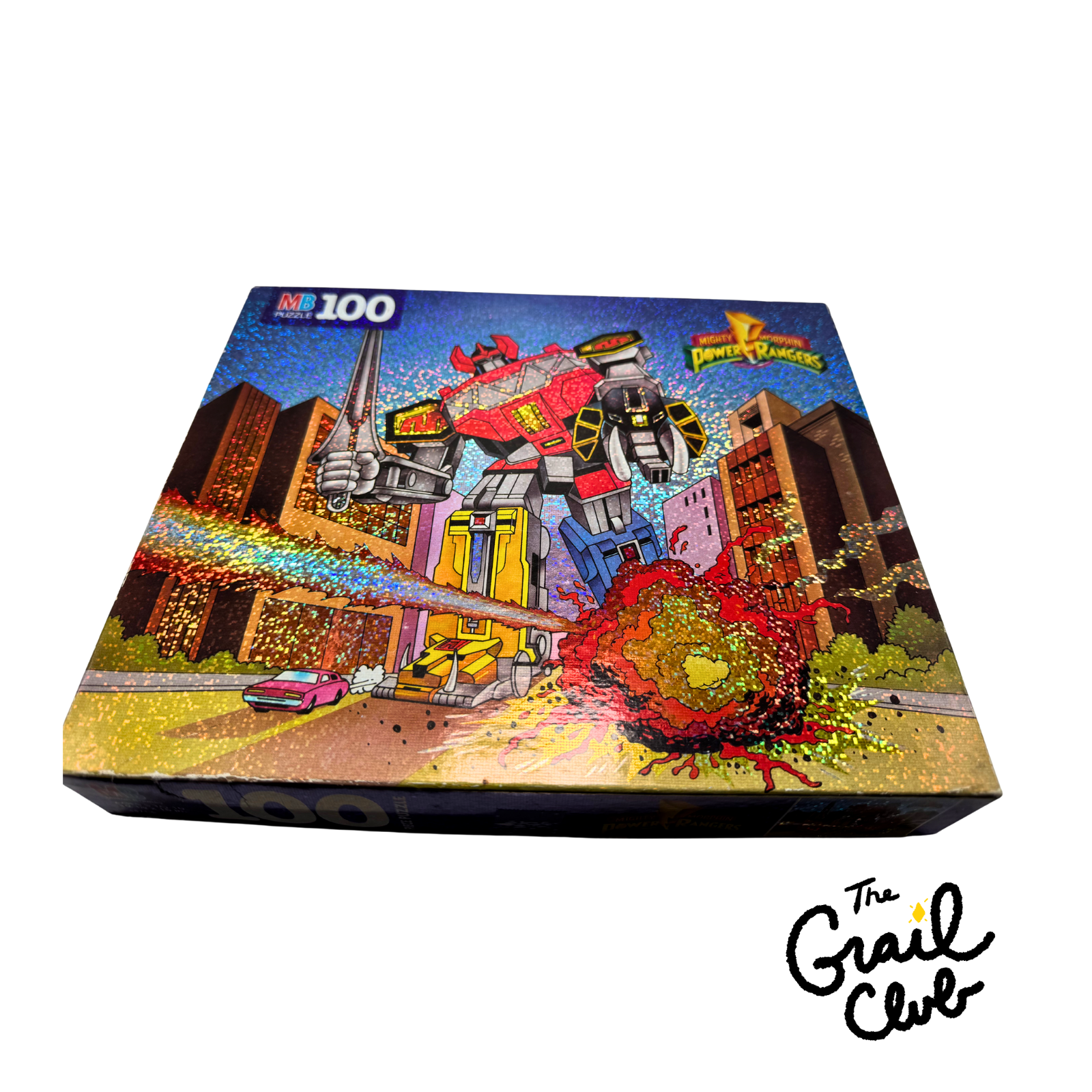 1994 Saban Power Rangers 100 Piece Puzzle Holographic (Complete) Free Shipping