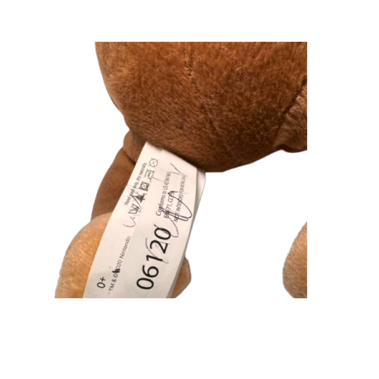 DONKEY KONG 8" Nintendo Super Mario Bros Plush Toy Stuffed Markings on Tag