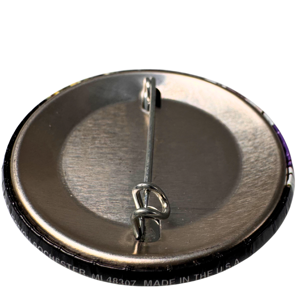 Mighty Morphin Power Rangers - Zach - Button Pin 1.5" - Black - Free Shipping