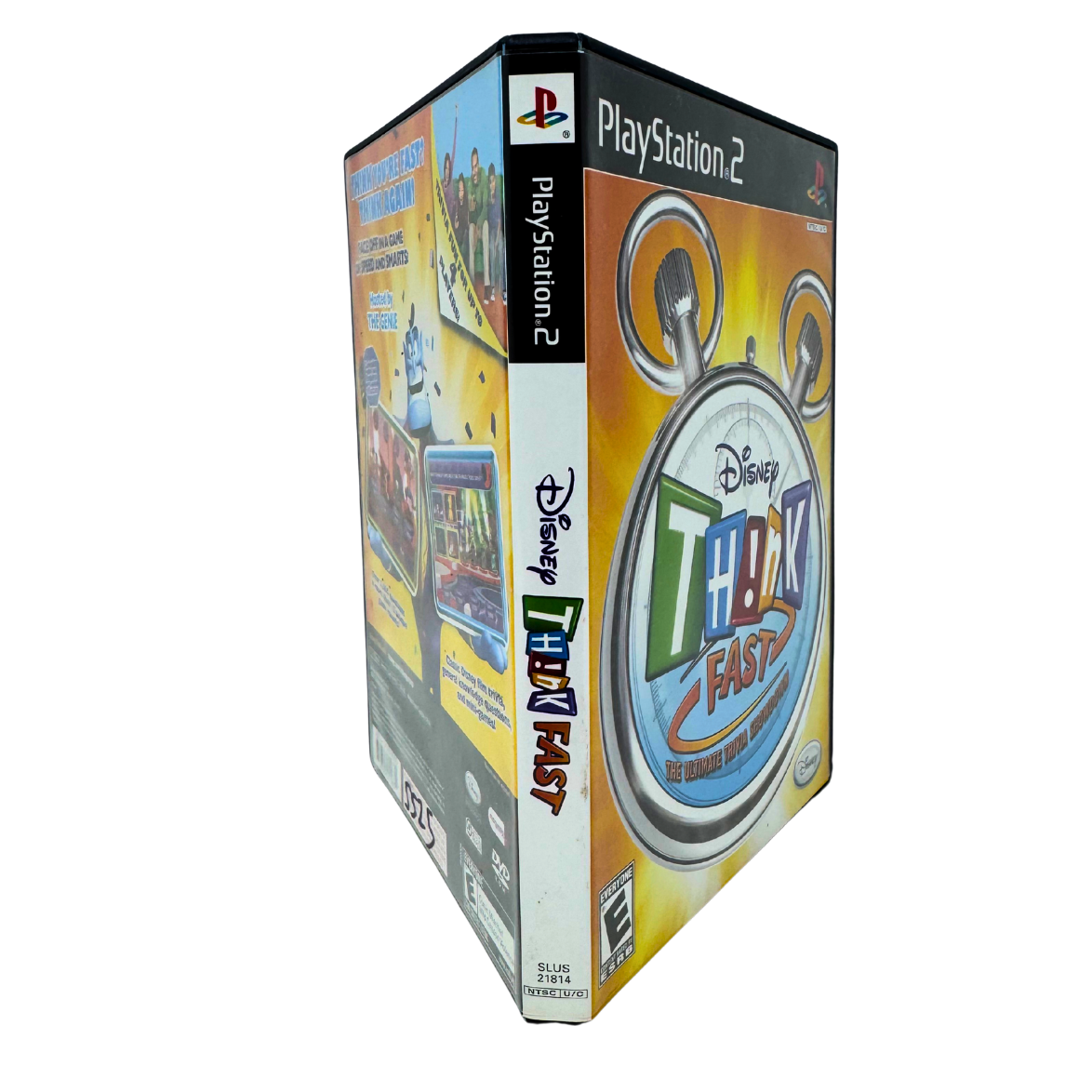 Disney Think Fast - Sony PlayStation 2 Complete In Box CIB - Free Shipping