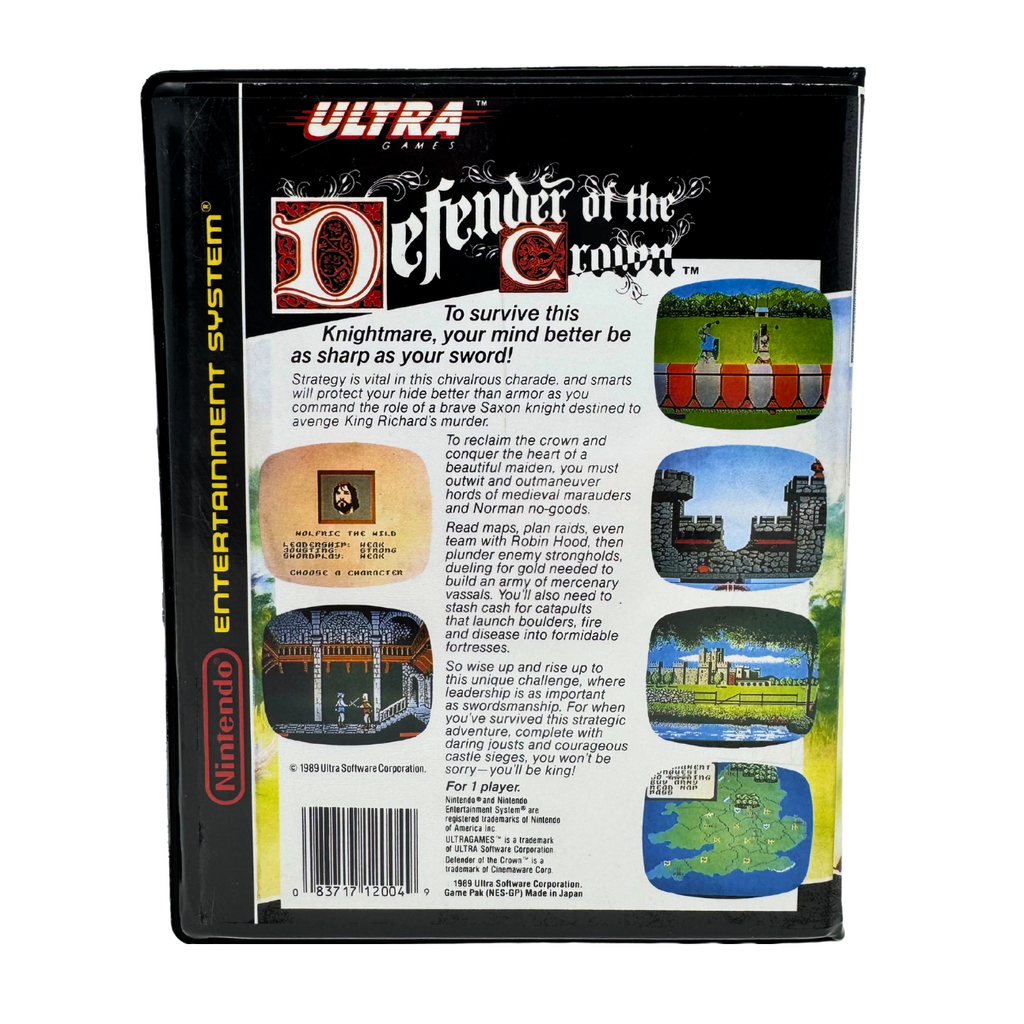 Defender of The Crown - Nintendo NES 1989 - Game + Bitbox Case - Free Shipping