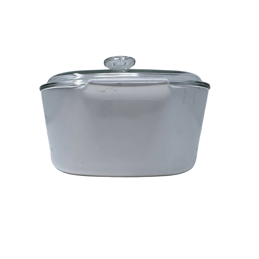 Corning Ware Country Cornflower Casserole Dish with Glass Lid Vintage White Blue