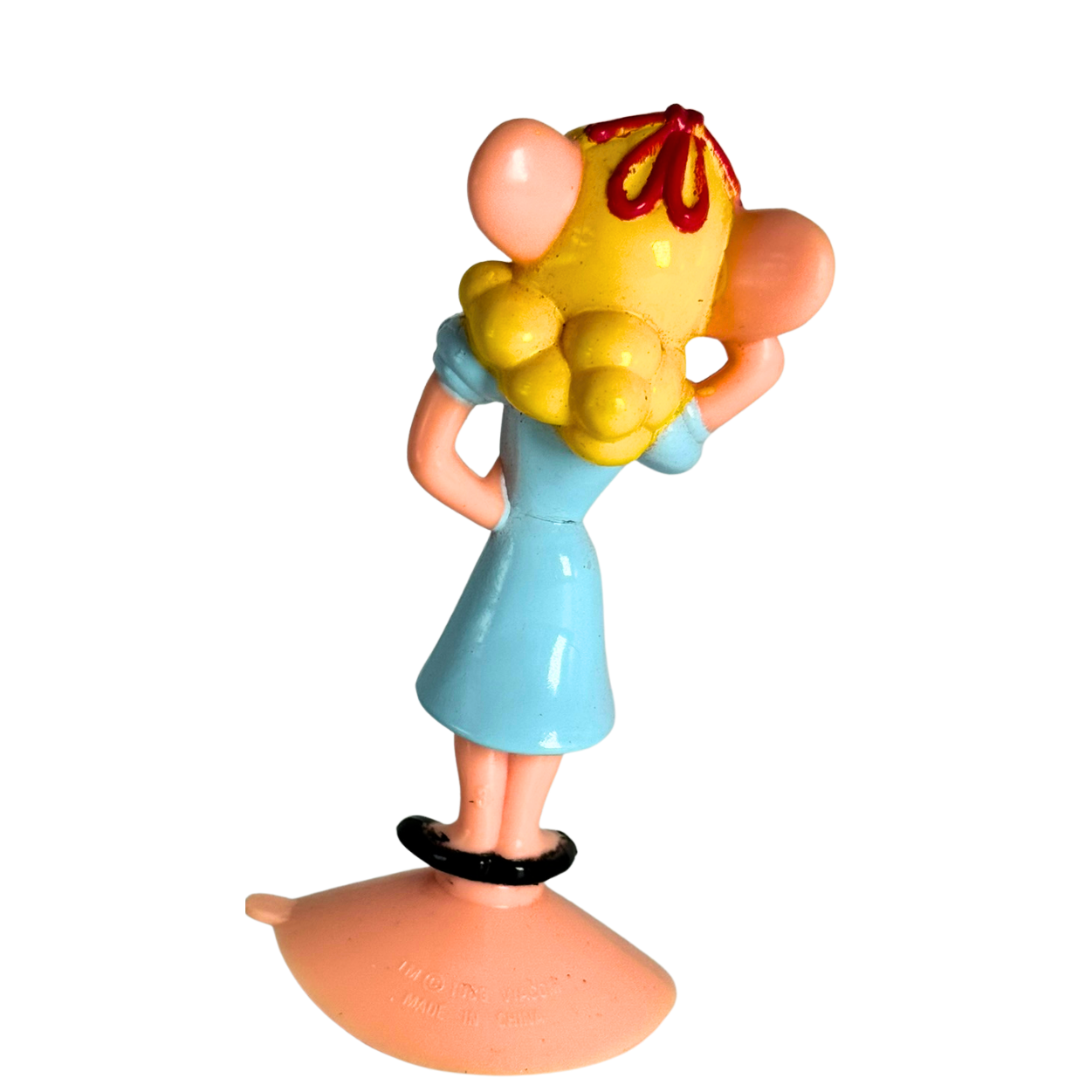 Mighty Mouse PEARL PUREHEART Suction Cup Toy Loose 3" Figure 1989 Viacom Wendys