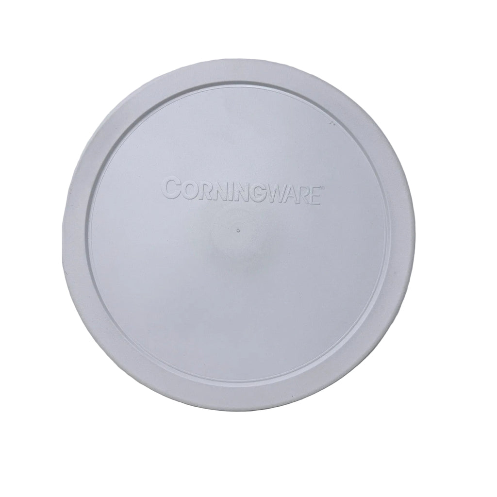CorningWare French White 2.5 Liter Round Casserole Dish F-1-B with Glass Lid USA