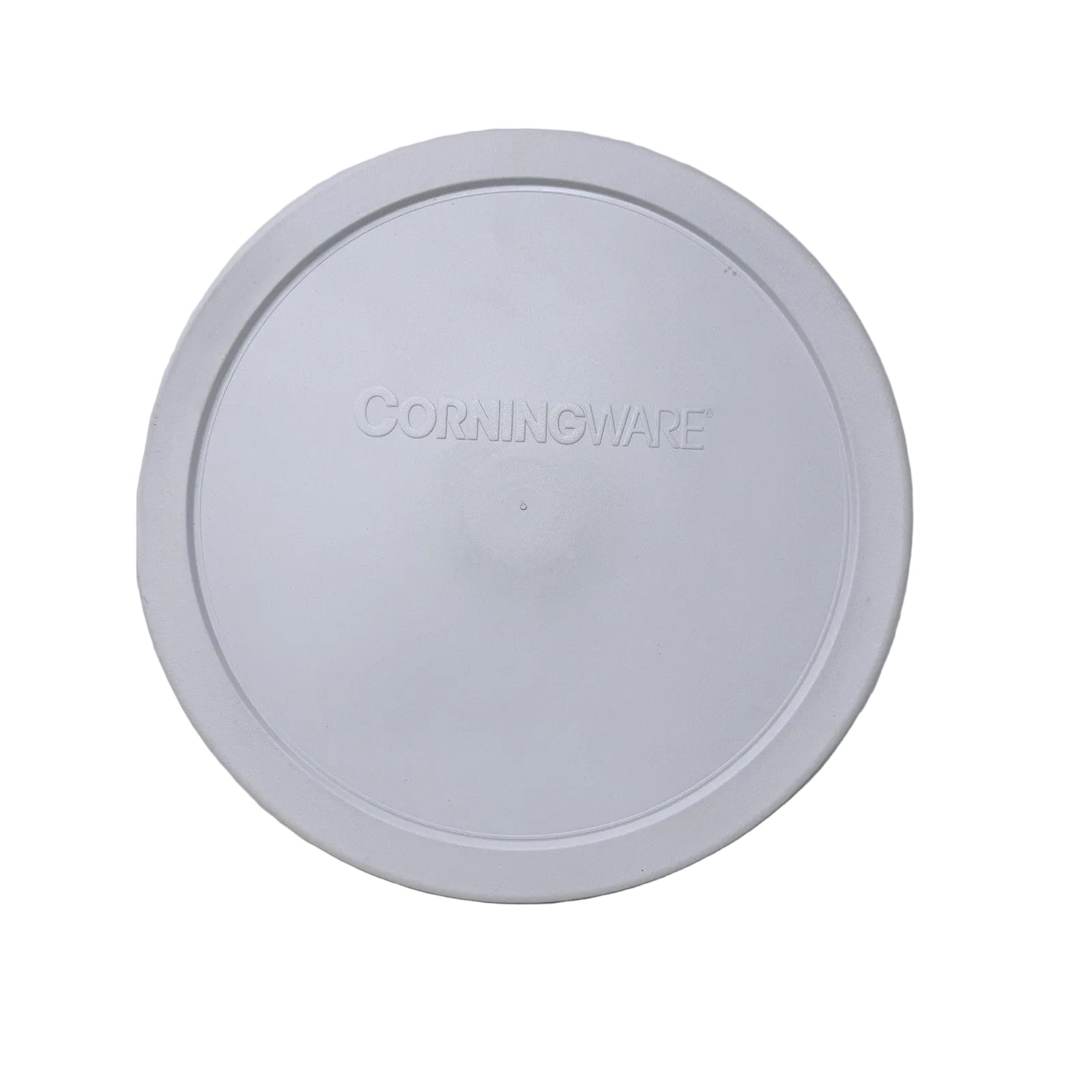 CorningWare French White 2.5 Liter Round Casserole Dish F-1-B with Glass Lid USA