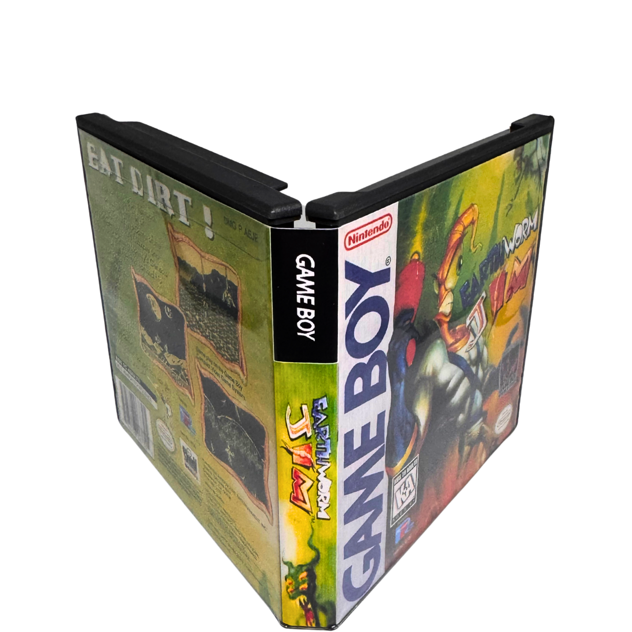 Earthworm Jim - 1994 Nintendo Gameboy - REPLACEMENT CASE ONLY - Free Shipping