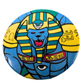 MIGHTY MORPHIN POWER RANGERS Pin Button Saban 1990s Monster King Sphinx Egyptian
