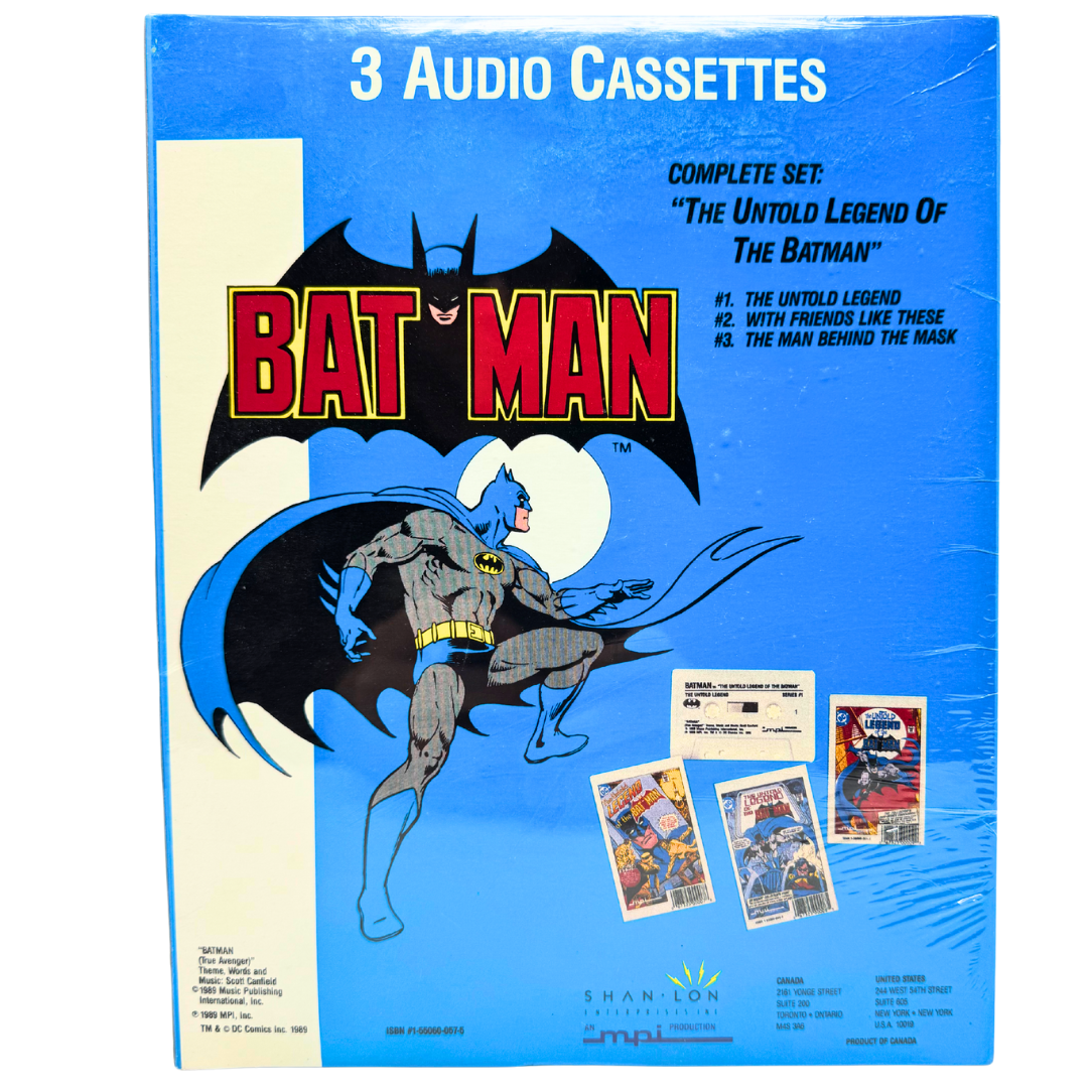 1989 Batman 3 Audio Cassettes - 3-Part Mini Theatre Series - RARE - Free Ship