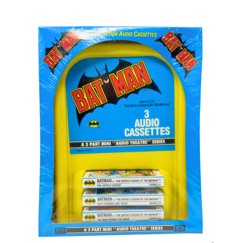 1989 Batman 3 Audio Cassettes - 3-Part Mini Theatre Series - RARE - Free Ship
