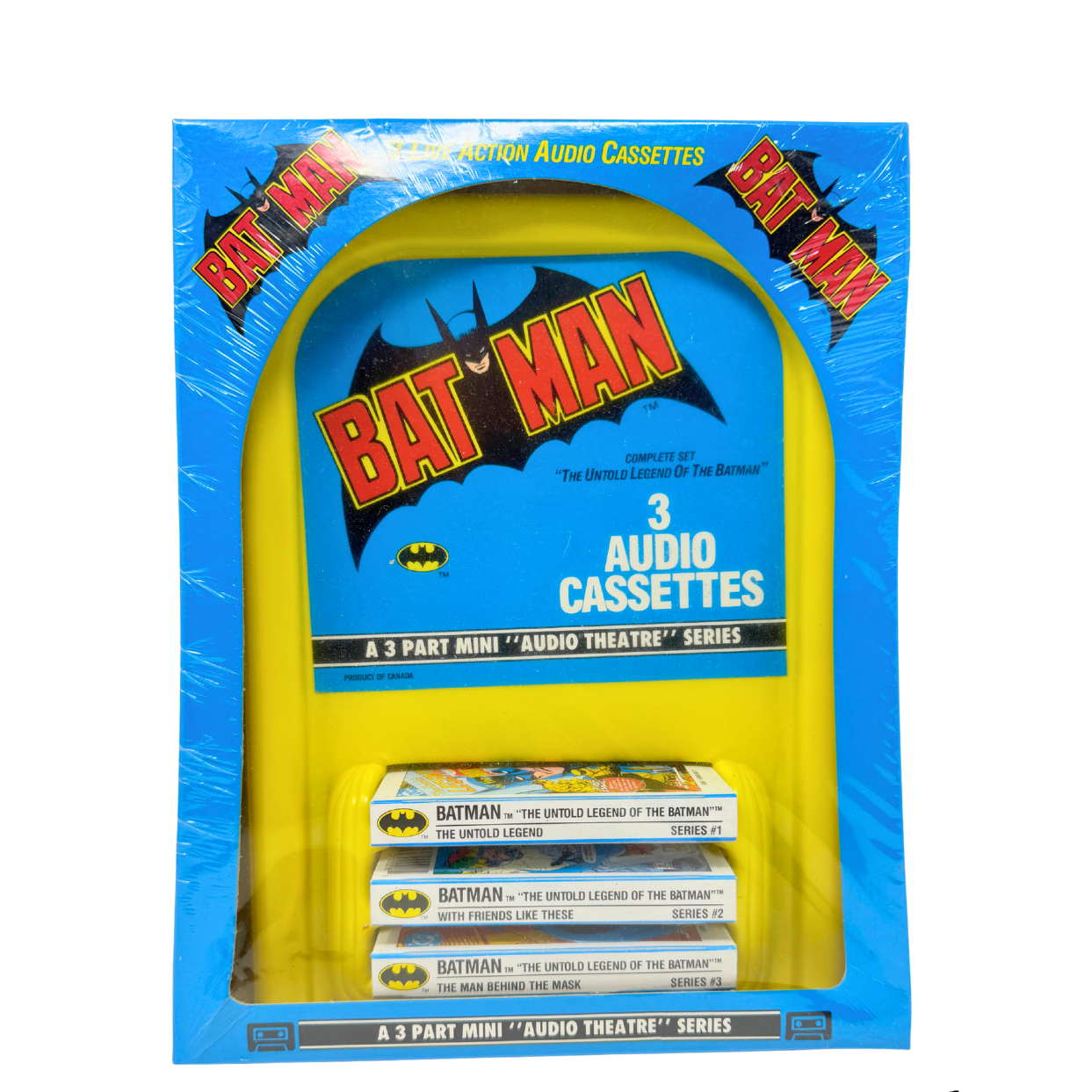 Rare Batman 3 Audio Cassettes - 3-Part Mini Theatre Series