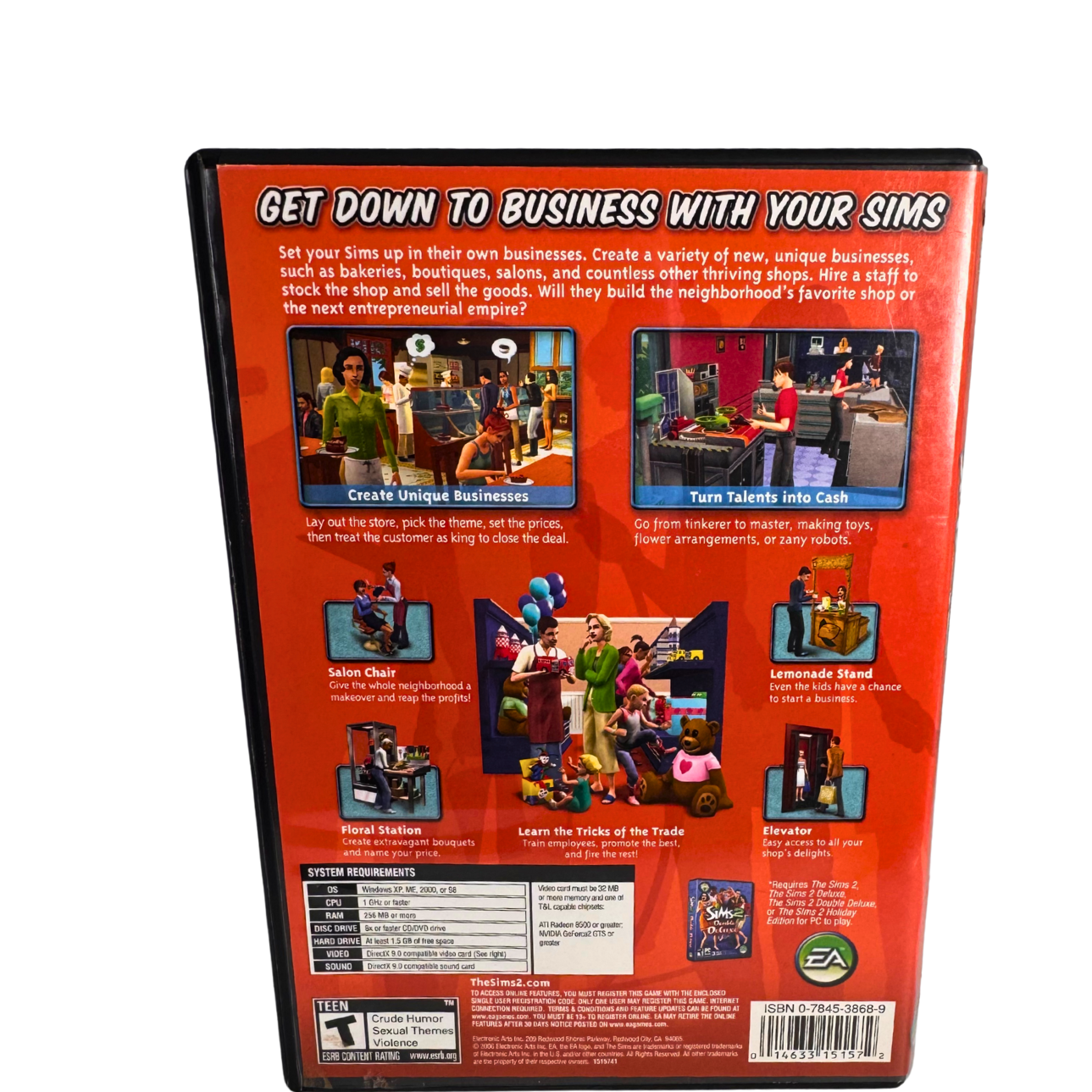 The Sims 2 - Open For Business - 2006 PC Game Expansion - Complete - Free Ship