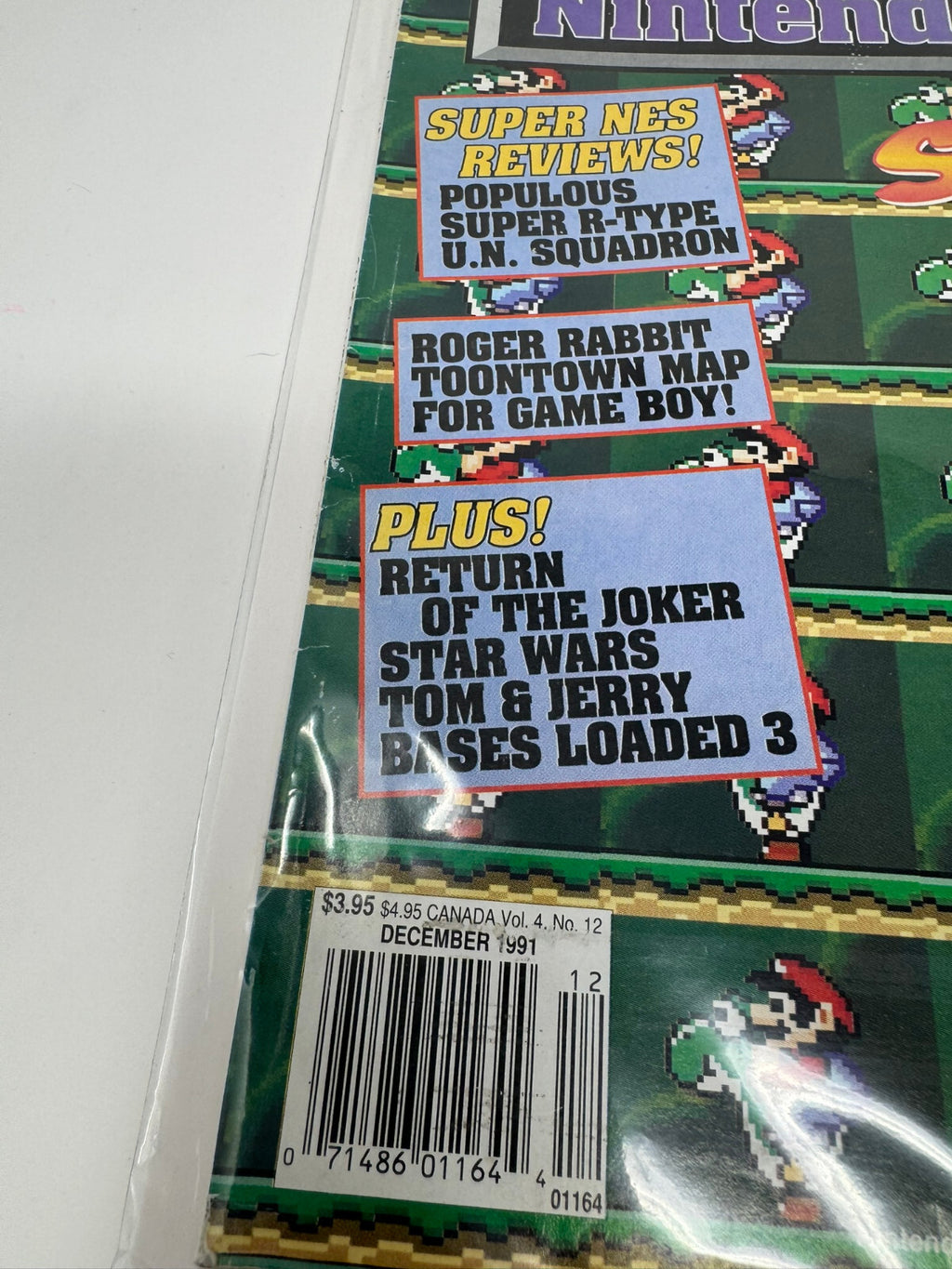 Game Players Nintendo Guide December 1991 Super Mario World SNES Cover Free Ship