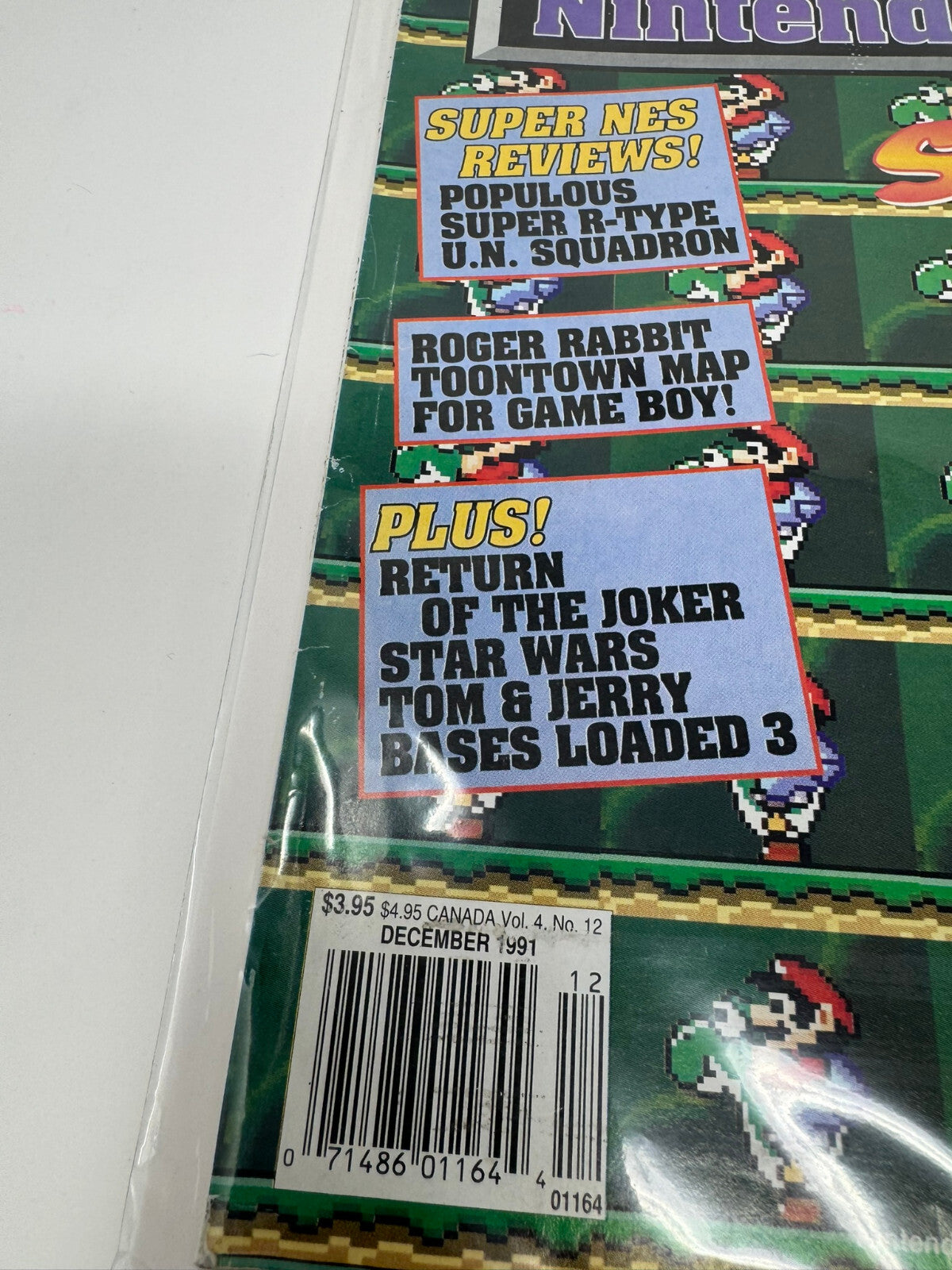 Game Players Nintendo Guide December 1991 Super Mario World SNES Cover Free Ship