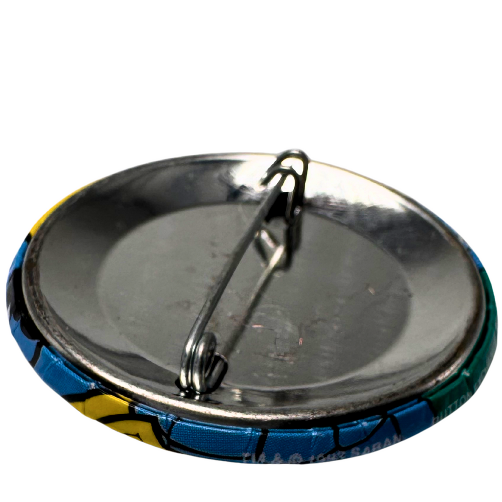 MIGHTY MORPHIN POWER RANGERS Pin Button Saban 1990s Monster King Sphinx Egyptian