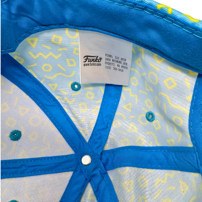 Funko Whatever Embroidered Ying Yang Yellow Blue Hat Cap - Free Shipping