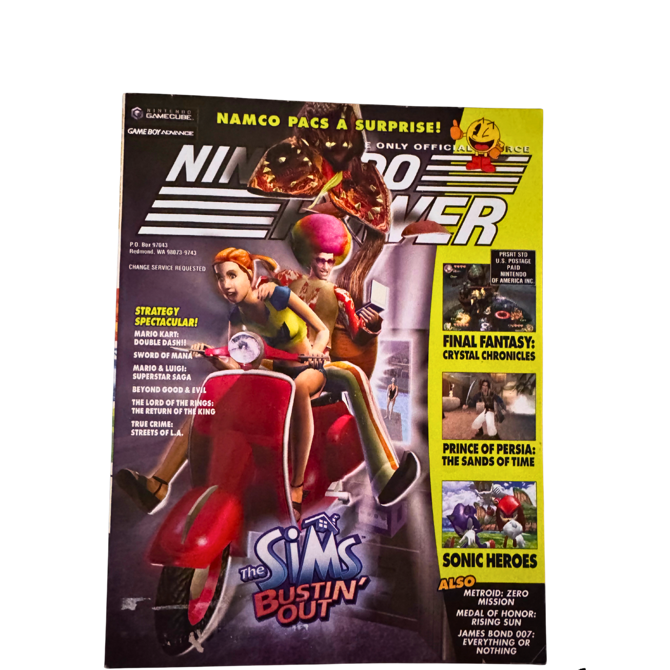 Nintendo Power Magazine 2004 Vol. 176 With Poster (The Sims Cover) Free Ship