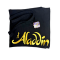 Disney Aladdin Broadway Black & Gold Script Genie Lamp Logo Canvas Tote Bag